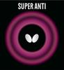 Butterfly Super Anti 05030 Накладка для настольного тенниса, мягкая, тонкая, черная,