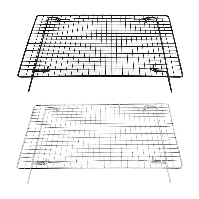 Складная Утолщенная Железная Охлаждающая Решетка для Печенья, Хлеба и Торта - Полая для Хранения и для Выпечки Вверх Дном