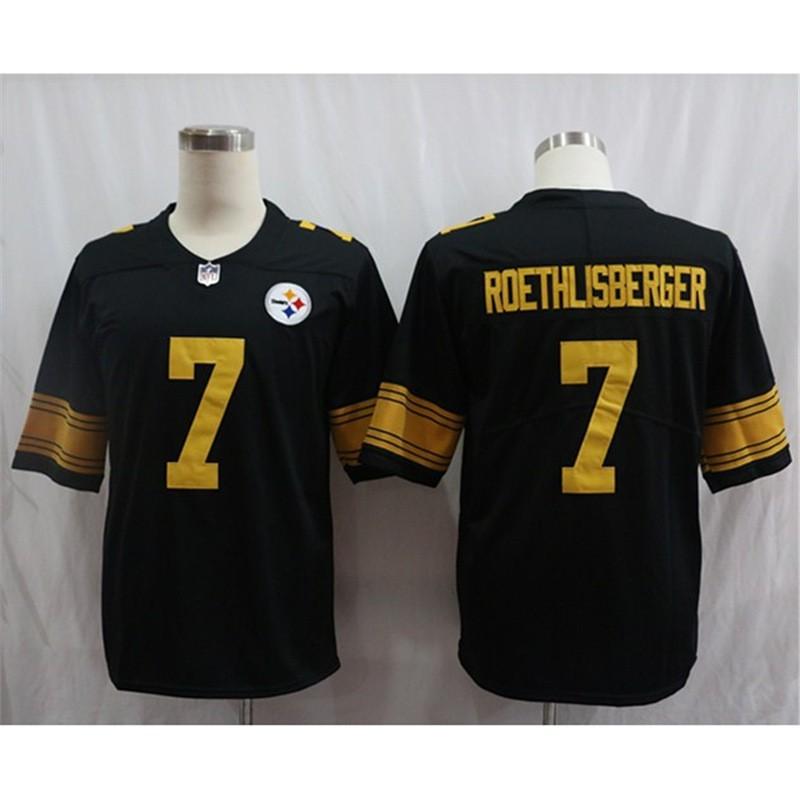 Pittsburgh Steelers Embroidered Rugby Jersey T-Shirt Men Women Loose Fit Cotton Short Sleeve Sportswear