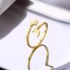 Customized Name Ring Personalized Stainless Steel Nameplate Adjustable Double Opening Love Ring Thanksgiving Gift for Mother