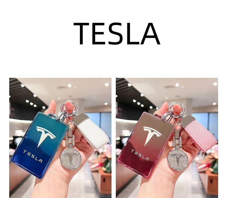 CREKH1 TPU Car Smart Remote Key Case Cover Protector Holder Shell Bag For Tesla Model 3 Model S Model X Model Y Keychain Accessories