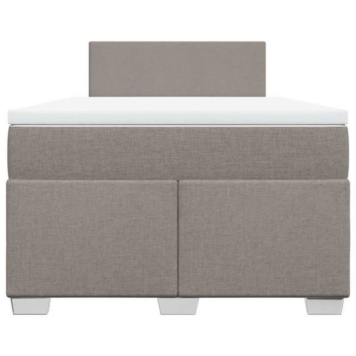 Maison Exclusive - Sommier à lattes de lit avec matelas taupe 120x190 cm tissu