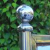 6 Pcs Stainless Steel Decorative Balls Metal Hollow Balls Smooth Gazing Mirror Ball for Home Garden Décor
