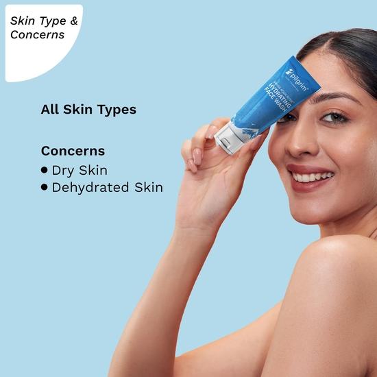 Pilgrim SWISS AQUA RUSH™ УВЛАЖНЯЮЩЕЕ СРЕДСТВО ДЛЯ УМЫВАНИЯ ЛИЦА для мужчин и женщин | Увлажняющее средство для умывания лица | Освежает кожу и восстанавливает ее увлажненность|100 мл