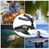Plastic Portable Luminous Head 360 degrees  Rotating Fishing Rod Bracket Holder Back Hanging Stand