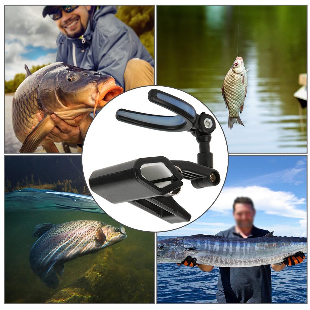 Plastic Portable Luminous Head 360 degrees  Rotating Fishing Rod Bracket Holder Back Hanging Stand