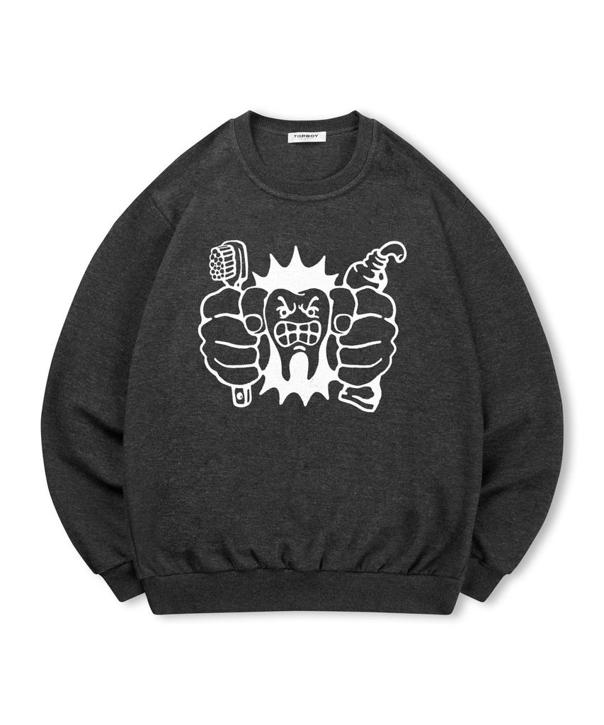 TOPBOY [Non-Fleece Or Fleece] Dentist Printed Sweatshirt (Type A)