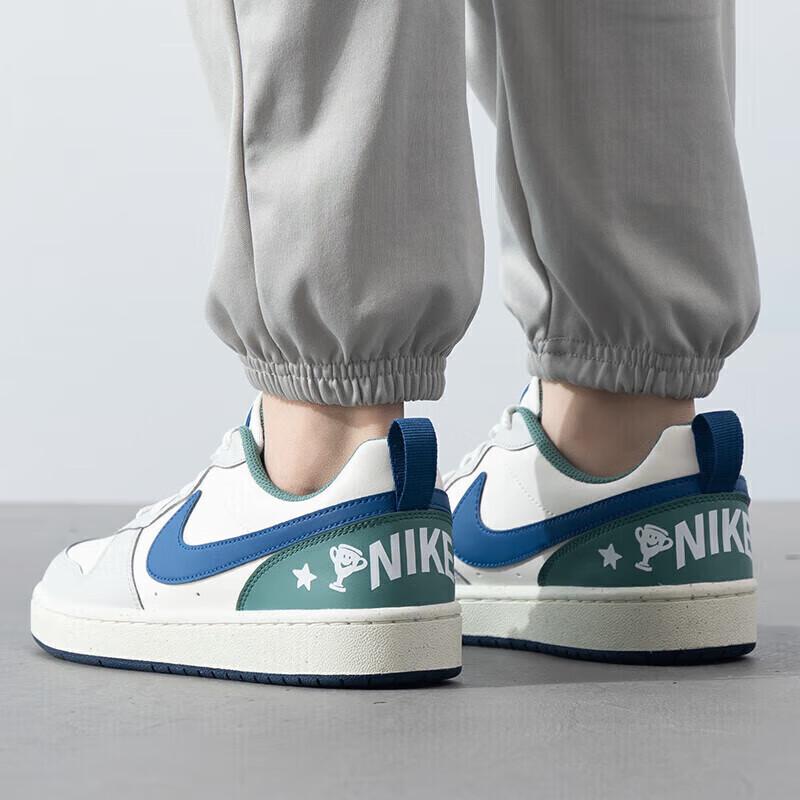 Nike Кроссовки Court Borough Low Recraft GS Sail Court Blue Bicoastal для детей, кремовые HM3722-141