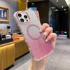 Чехол для iPhone 16 Pro из ТПУ + Акрила с Блестками, Магнитный Чехол для Телефона, Совместимый с MagSafe