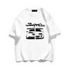 Men Car Print Cotton T-Shirts Summer Short Sleeve O-neck Graphic Fashion Streetwear T Shirts