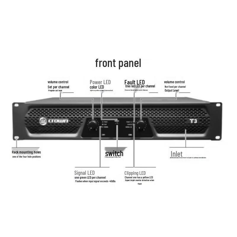 JBL Crown T3 Pure Power Amplifier
