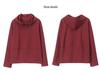 Trendy Hooded Sweatshirt for Middle-Aged Women - Spring/Autumn Patchwork Loose Fit, Plus Size, Long-Sleeve Top