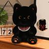 Плюшевая игрушка котенок, сидящий, мультяшный, сиамский, черный, трехцветный, кукла-кошка, мягкая, пушистая, мультяшное животное, плюшевая игрушка, успокаивающая, подарок на день рождения