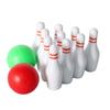 Kid Bowling Set, with 10pcs Bottles & 2pcs Bowling Balls Adornment Educational Early Development Model Baby House Decor