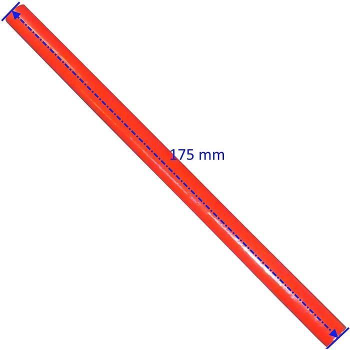 12x Crayon de menuisier - 175mm - bricolage maçonnerie bâtiment travaux chantier A45