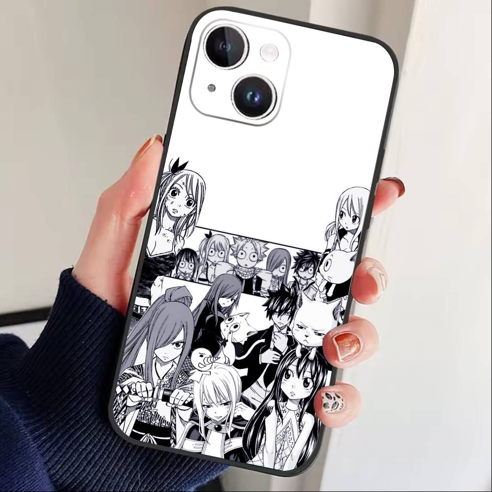 ЧЕХОЛ ДЛЯ ТЕЛЕФОНА ANIME S-FAIRY TAIL Для iPhone17,16,15,14,13,12 Plus,Max Мягкий Силиконовый Черный Чехол