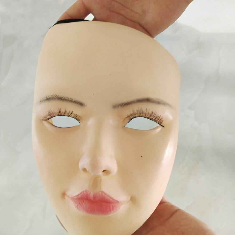 Маска красоты латекс Женская маска Костюмы на Хэллоуин представление Стиль половина лица