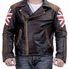 Mens Real Lambskin Leather, Biker Motorcycle, Distressed Brown, Cafe Racer, New Stylesh ,Leather Jacket , Gift For Him