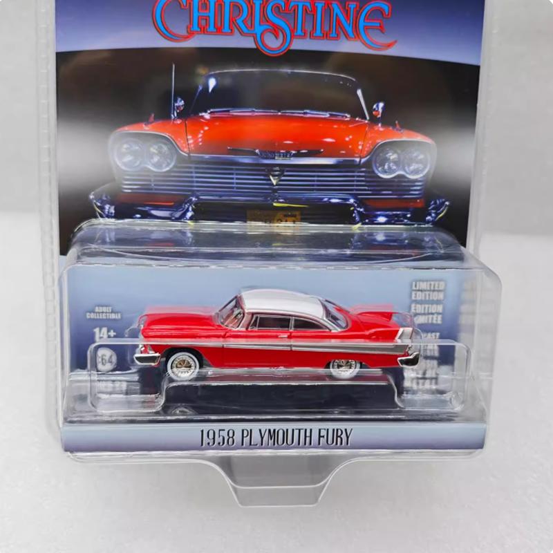 Greenlight Diecast 1:64 Scale 1958 PLYMOUTH FURY Alloy Car Model Static Collection Decorated Holiday Gifts Toys
