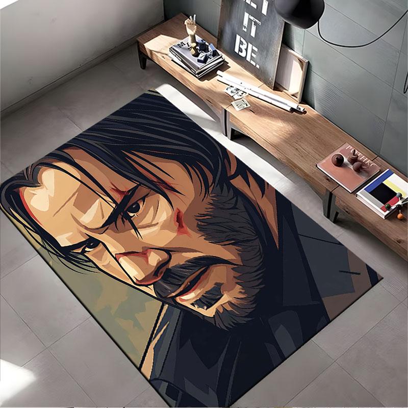 Tough Warrior Graphic Design suitable as a non-slip mat for the living room or bedroom sofa