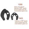 1266 Adjustable Gland Nut Wrench 7463 Hydraulic Cylinder Spanner Sturdy Steel Easy To Use for Farm and Construction Equipment