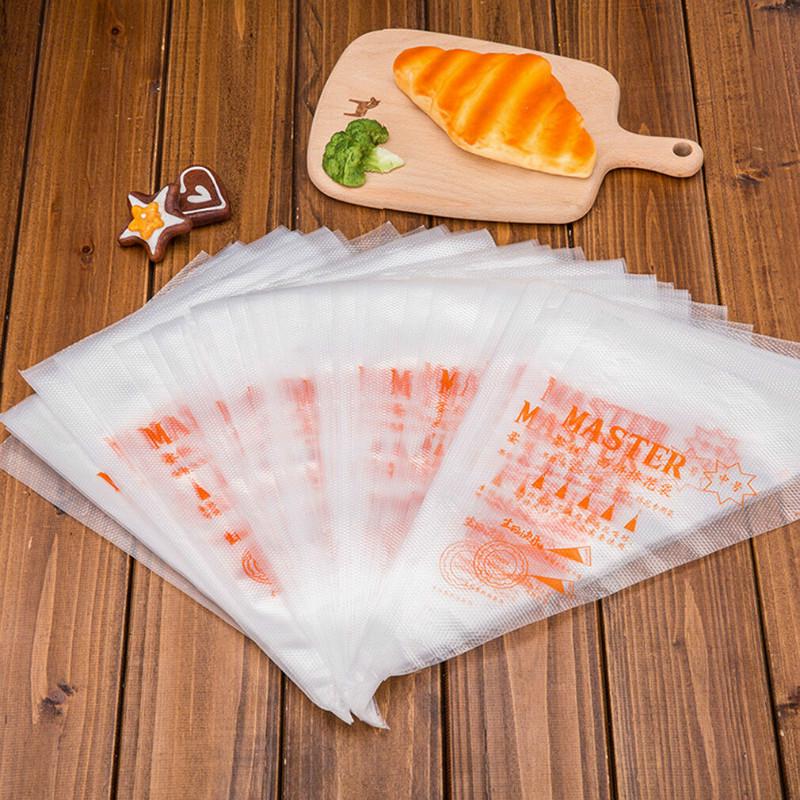 100Pcs Disposable Piping Icing Cream Bag Cake Decorating Tools Fondant Diy Pastry Tip Tool Set