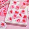 7/14Pcs Peach Blossom Petals Artificial Flower Heads Cherry Blossom Heads Home Room Decor Bridal Wedding Decoration Accessories