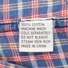 Reyn spooner 90-е годы Старые бирки купальников Клетчатый узор Короткий рукав на половину пуговиц Рубашка на пуговицах Мужская Подержанная
