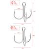 Прочные колючие крючки, рыболовные крючки из высокоуглеродистой стали, тройные рыболовные снасти для джиг-приманок
