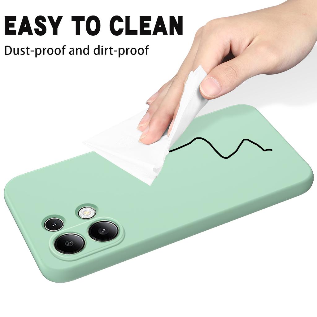 For Xiaomi Redmi Note 13 4G Liquid Silicone Case Camera Protection Phone Cover