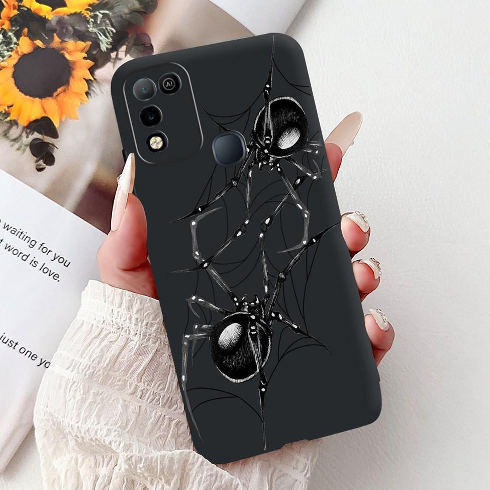 Для Infinix Hot 10 X682C 10s X689B 10play X688C Задняя крышка Для Infinix Hot 10 Play Чехол Ударопрочный Модный Милый Мультяшный Силикон