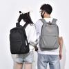 Men's Backpack Large Capacity Solid Color Simple Business Travel Computer Backpack Junior High School Student