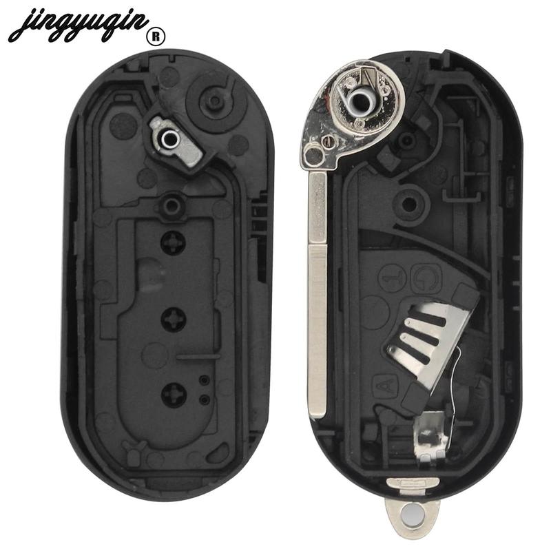 jingyuqin 3Button 433Mhz Remote Key Dehilp Marelli System For Lancia Delta Musa Ypsilon Abarth 500 Punto id46 PCF7946 fob