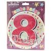 Kaleidoscope Jumbo 8th Birthday Badge