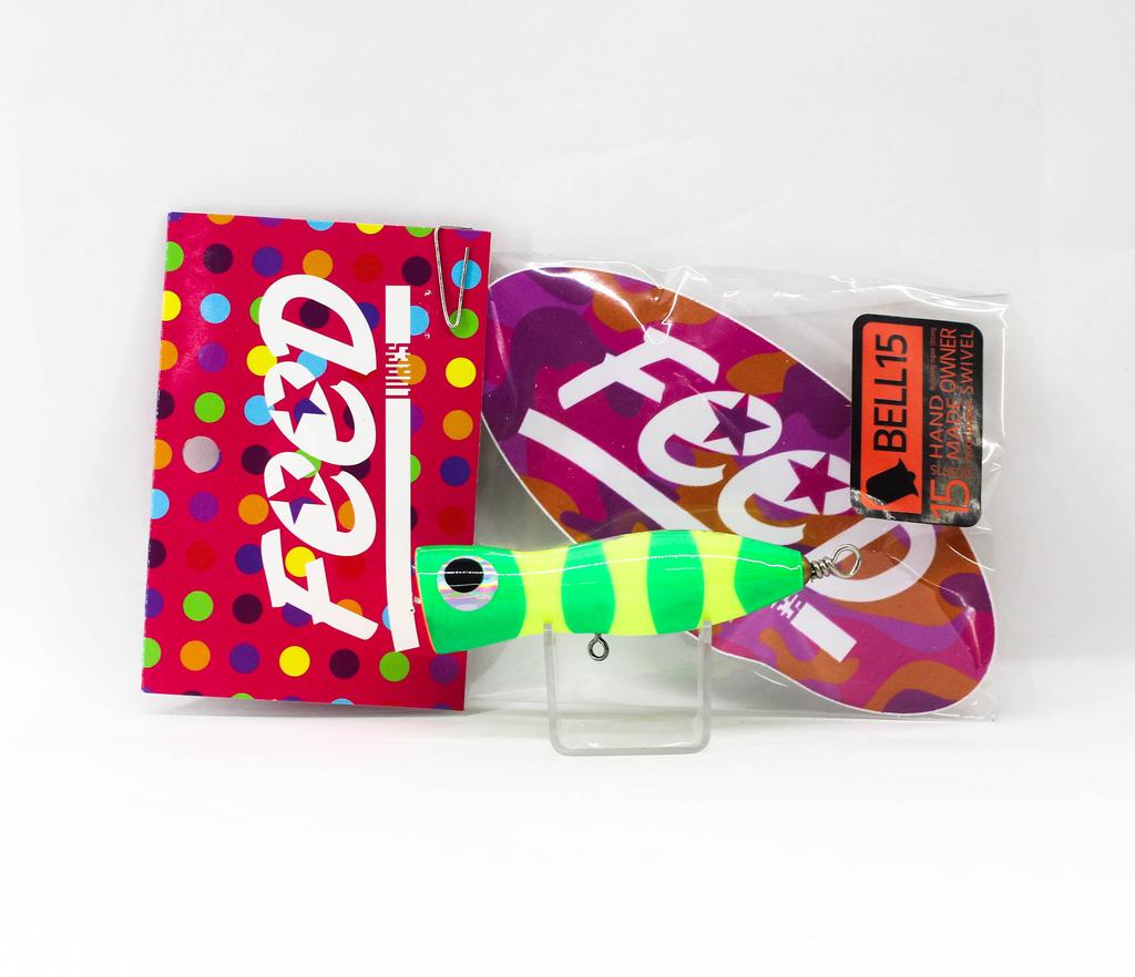 Feed Bell 15 Hand Made Wood Popper Floating Lure 15 grams 77 (3077)