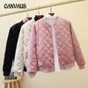 Winter Women's Plus Size Short Harajuku Clothes Gingham Thickened Baseball Clothing Coat Jacket