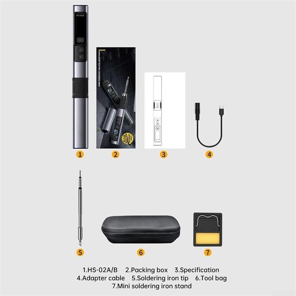 Portable Smart Soldering Iron 100W Powerful Repair Tool Precise Temperature Control