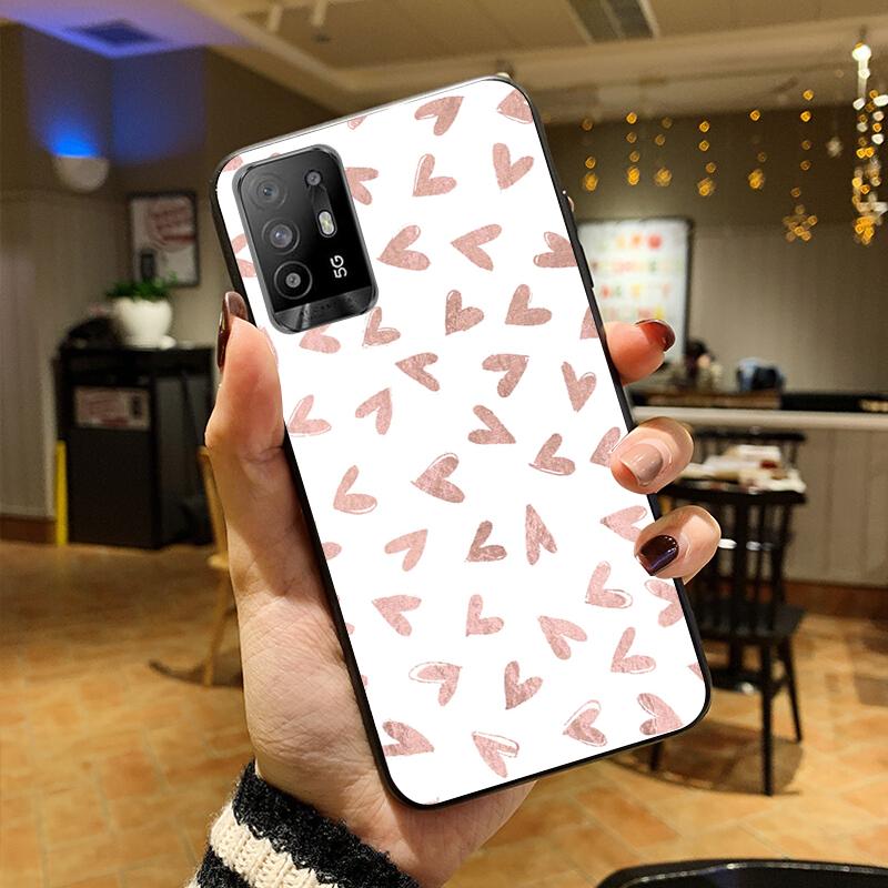 Чехол для телефона в стиле розового золота с любовью для OPPO A54 A74 A94 A53S A9 A5 A15 A16 A91 A96 A76 Reno8 8Pro Reno2 Z
