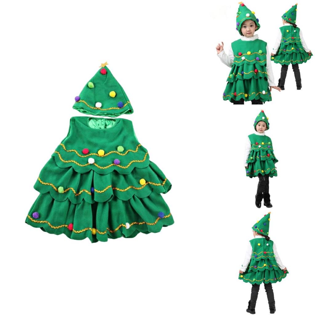 Костюм Рождественской елки для детей и взрослых Аутентичный полосатый наряд для косплея