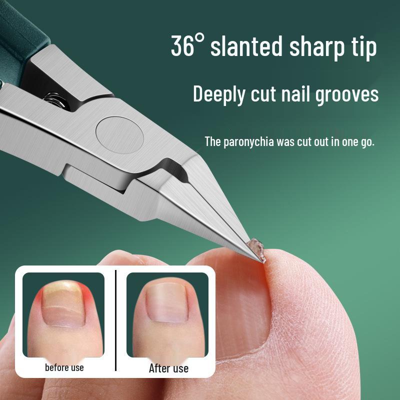 Набор кусачек для кутикулы и пинцета из нержавеющей стали для толстых ногтей и вросших ногтей на ногах.