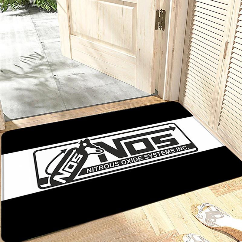 Doormat Flannel Floor Mat NOS Indoor Foot Rug Fluffy Bedside Mats Kitchen Corridor Water Absorbent Carpet Ideal Balcony Decor