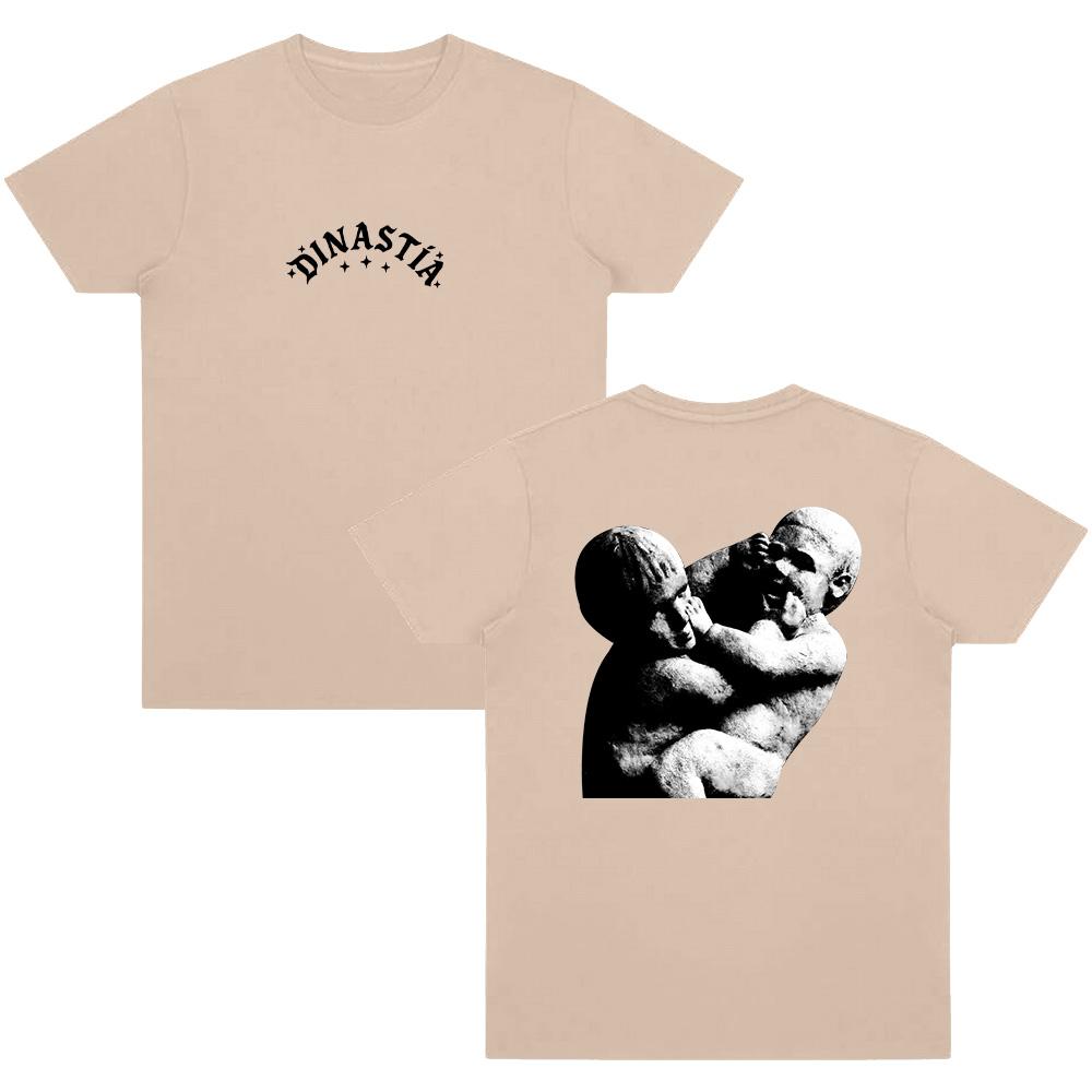 2026 Dinastía Artwork TShirt Singer Peso Pluma Music Album T Shirt Men FansShort Sleeve Unisex Hip Hop Fashion Cotton Ins