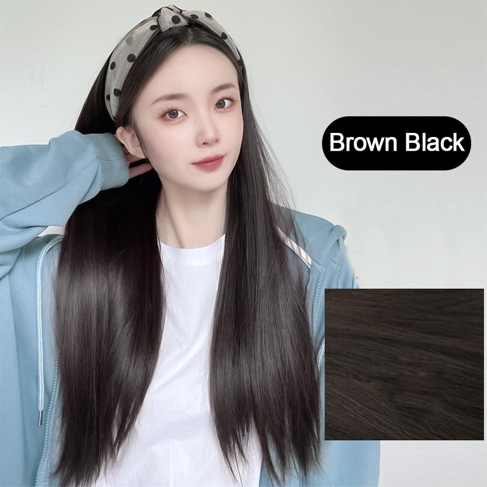 LUPU Headband Synthetic Headband Wigs Lolita Wig Clip In Hair Extensions for Women