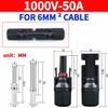 10/50/100 Sets Solar Connector Solar Plug Cable Connectors for Solar Panels Photovoltaic System 30A 50A 1000VDC 1500VDC