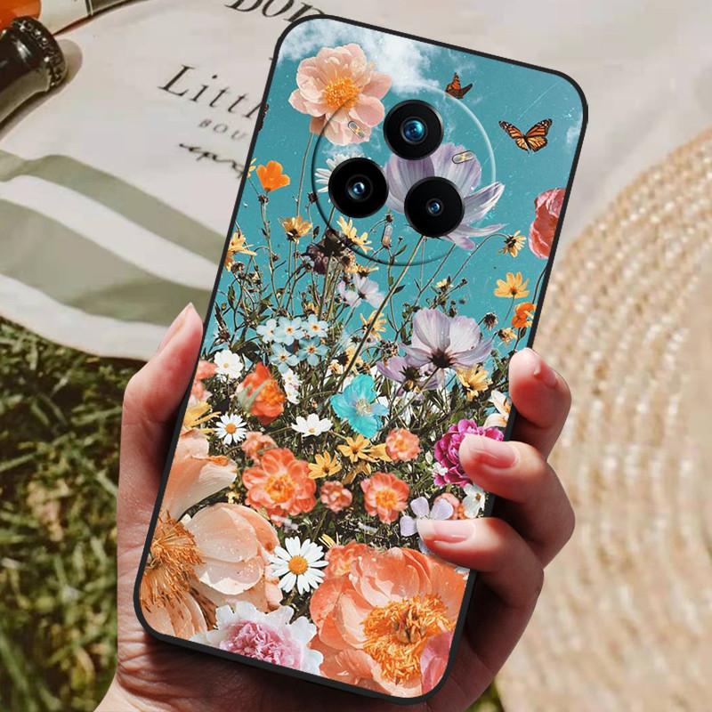 For Realme 14 Pro Plus Case Soft TPU Silicone Back Cover for Realme 14 Pro + Phone Cases Realme 14x 5G Global Cute Cartoon Capa