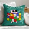 KKetnipz Cute Funny Cushion Cover Soft Plush Fabric DoubleSided Printed Sofa Cushion Cover for All Seasons Home Decor