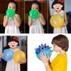 3PCS Kids Funny Dinosaur Animals Inflate Vent Balls Toy Squeeze Soft Ball Balloon Fidget Party Sports Cute Funny Games Toys Gift