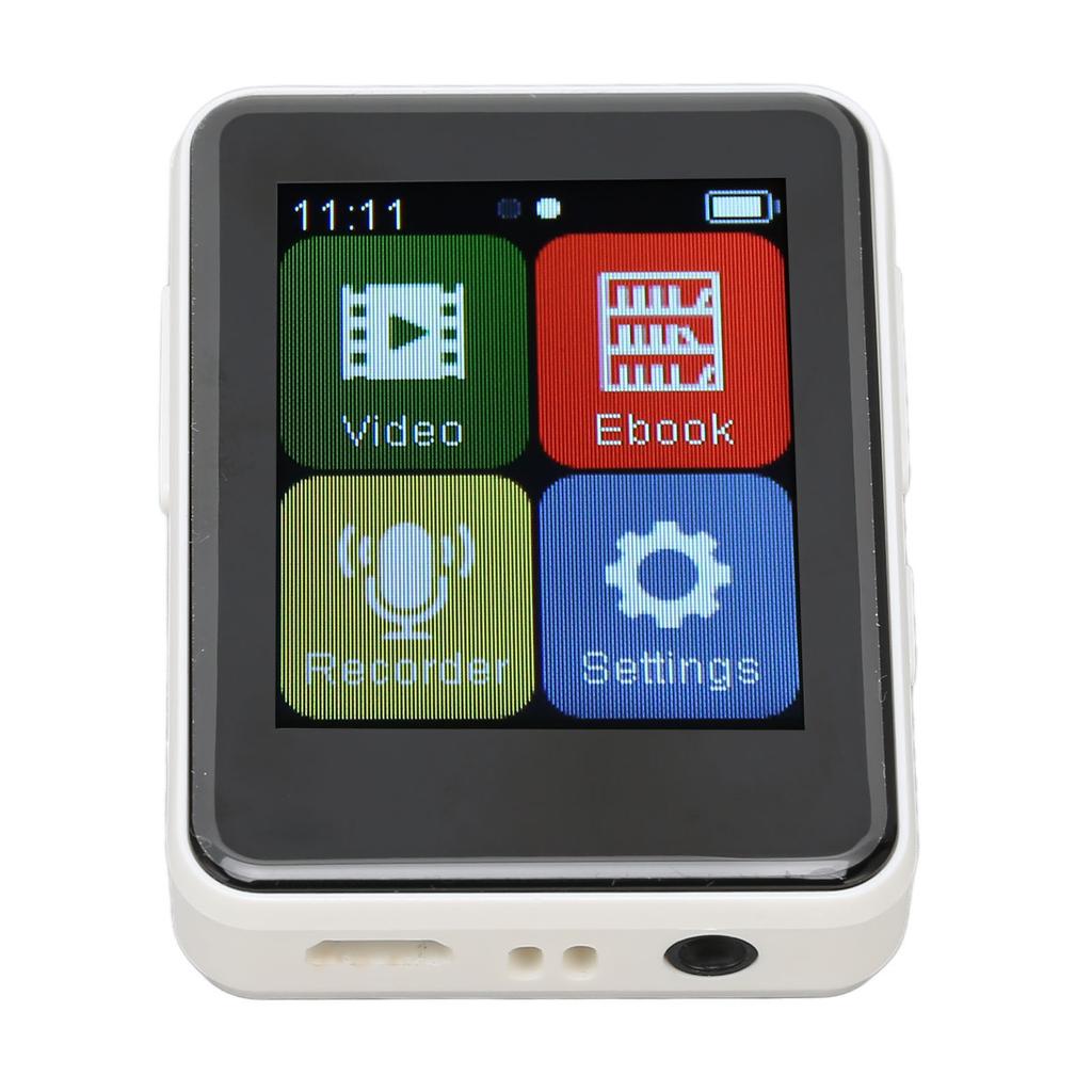 MP3-плеер Bluetooth 5.0 Интеллектуальное HD шумоподавление FM-радио Электронная книга 1,8-дюймовый полностью сенсорный экран MP3-плеер