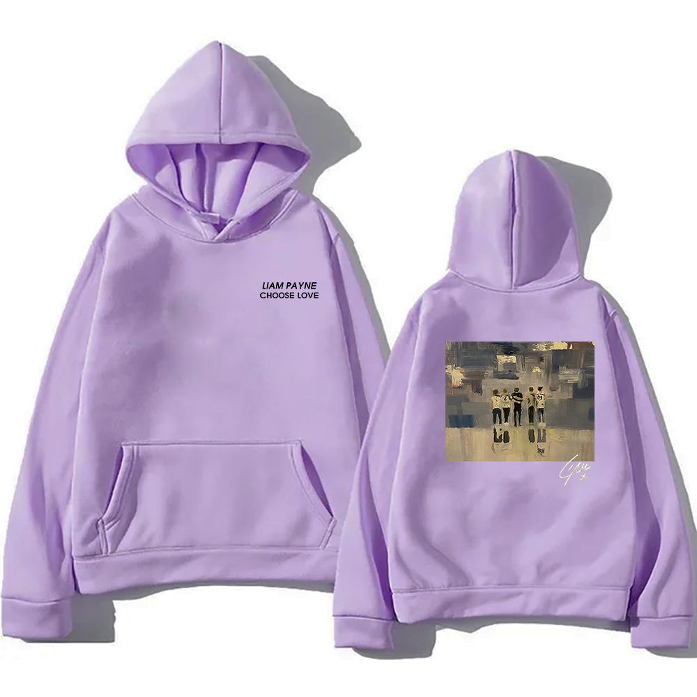 Лиам Пейн Выбери Любовь Худи Модные Мужские/женские Худи Харадзюку Эстетика Унисекс Зимний Флисовый Пуловер Толстовка Винтажный