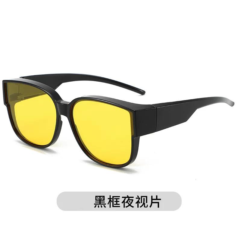 Наборы для близорукости, солнцезащитные очки, мужские поляризованные солнцезащитные очки Tr Tide, женские очки с большой оправой, специальные очки для вождения, очки ночного видения